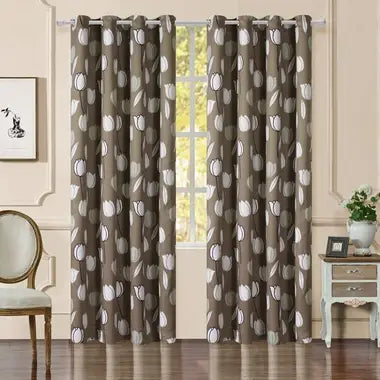 circle elegant design grommets curtain 55 x 90"