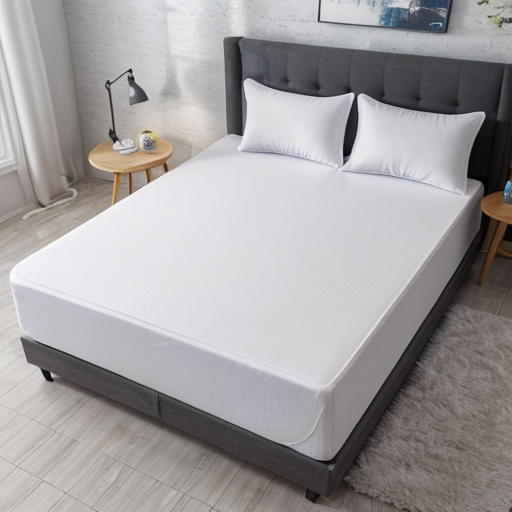 alt="Queen size mattress cover for bed"