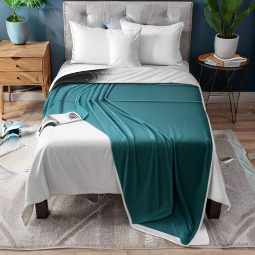 bed blanket in caneila color