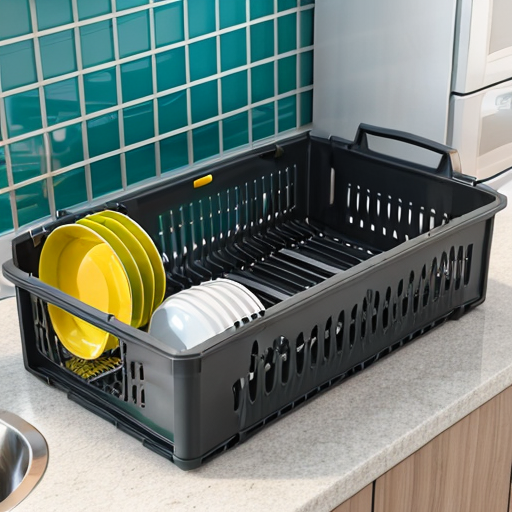 kitchen dish rack for organizing dishes and utensils in the kitchen