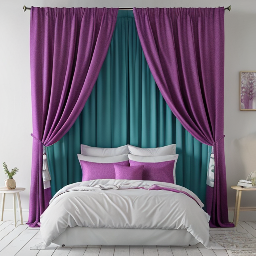 Product image  Bed curtain set featuring Ashley and Michelle designs