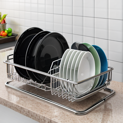 kitchen dish rack for organizing dishes and utensils