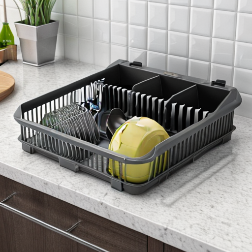 kitchen dish rack for efficient drying and storage of dishes