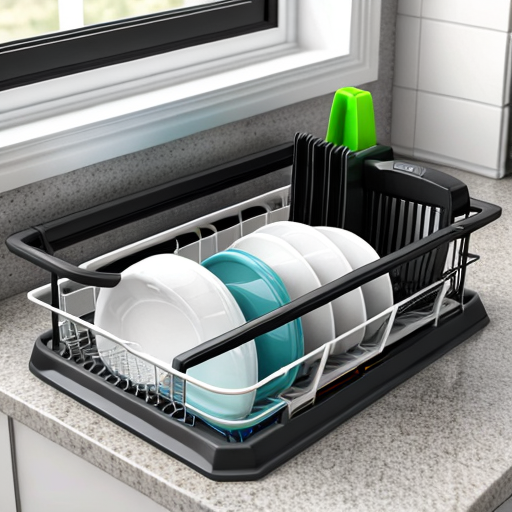kitchen dish rack for organizing dishes and utensils