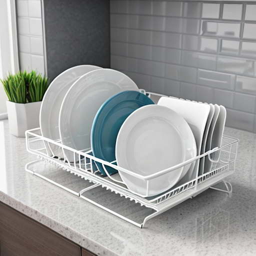 White kitchen dish rack  "White kitchen dish rack for organized drying and storage"