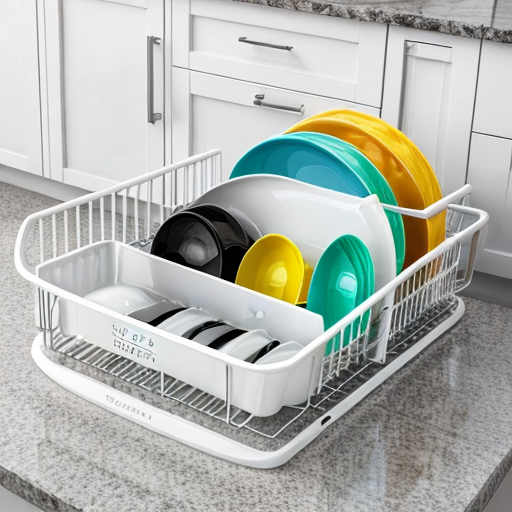 White kitchen dish rack  "White kitchen dish rack for organized dishes"