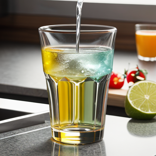 kitchen drinking glass for refreshing beverages