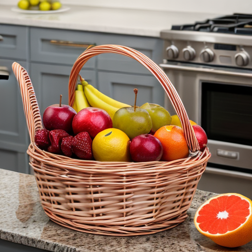 kitchen fruit basket for organizing and storing fruits in the kitchen