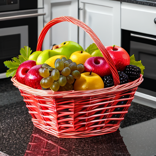 kitchen fruit basket  A stylish and functional fruit basket for your kitchen.
