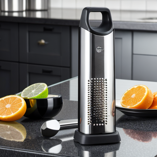 grater for kitchen use with sharp blades and ergonomic handle