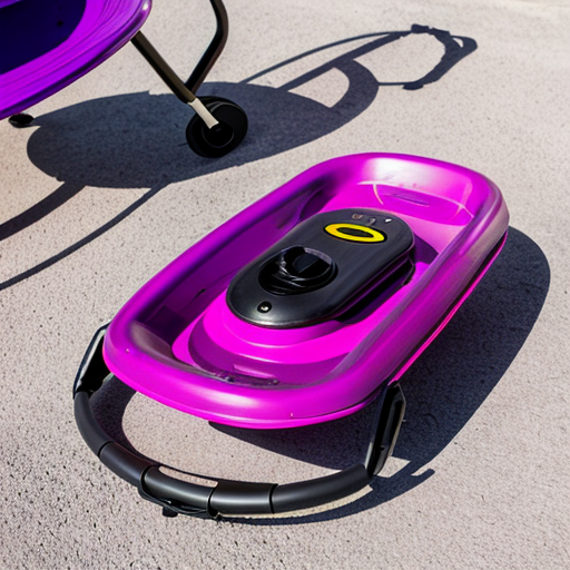 gracious living saucer sled purple sports sled for outdoor winter activities
