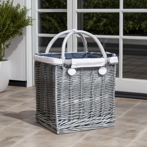 hamper bag houseware cover  Stylish and durable hamper bag with cover for organizing your household items efficiently.