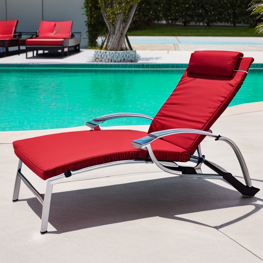 red chair furniture lounger