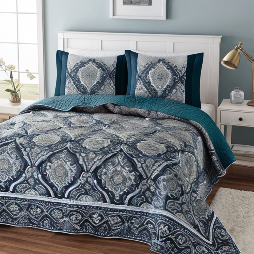 luxury 3pc quilt king bed Bedspread