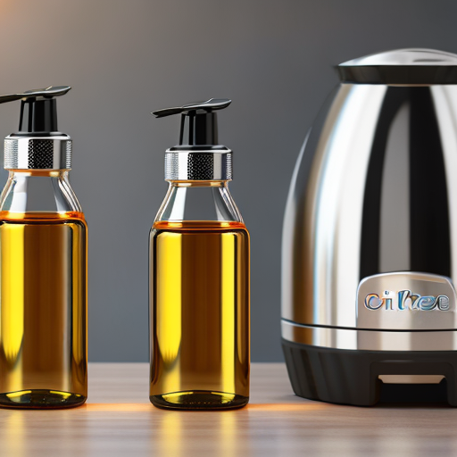 oil bottle kitchen bottle  "Sleek and stylish kitchen oil bottle perfect for storing your favorite oils and dressings."