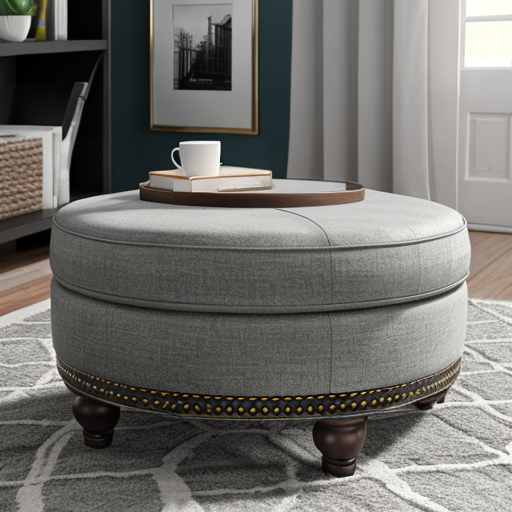 furniture ottoman for stylish living room interior