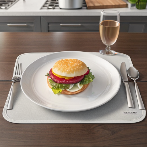 kitchen placemat for dining table - stylish and durable placemat for home or restaurant use