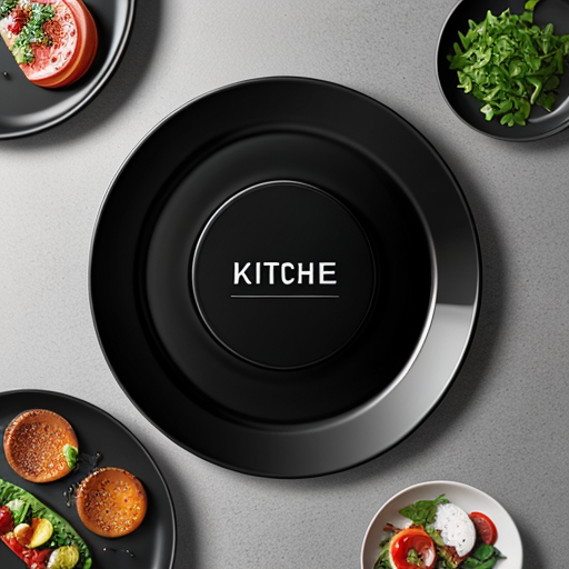 kitchen plate suitable for serving meals and snacks