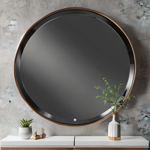 furniture mirror - round mirror bk