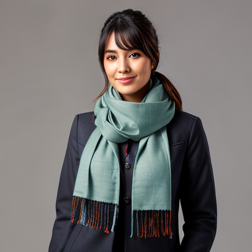 Product image of a stylish clothing scarf for women
