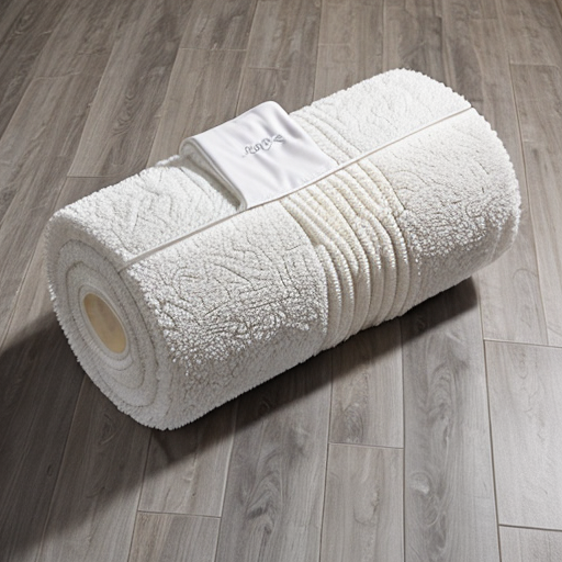 Shaggy Big Roll Bath Mat for a luxurious and comfortable bathroom experience