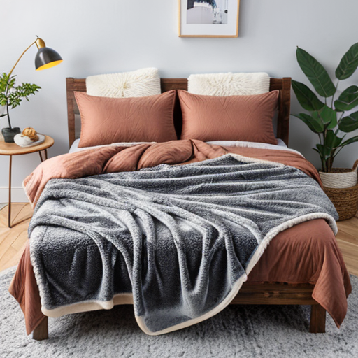 sherpa throw bed blanket