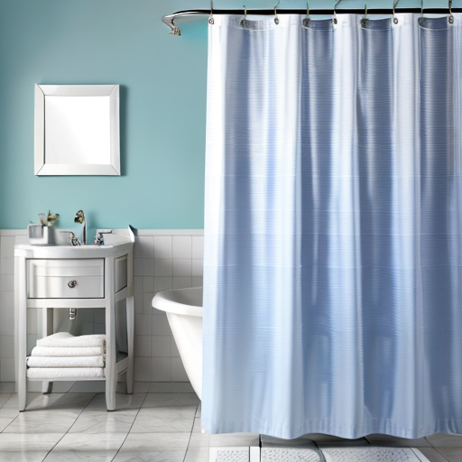 bath shower curtain  A stylish and functional shower curtain for your bathroom.