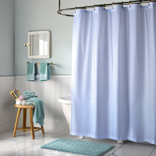 bath shower curtain  Add a touch of elegance to your bathroom with this stylish shower curtain.