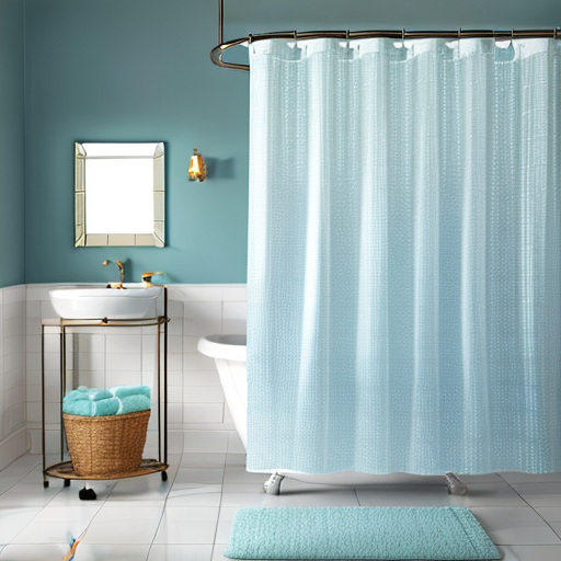 bath shower curtain  A stylish and functional shower curtain for your bathroom decor