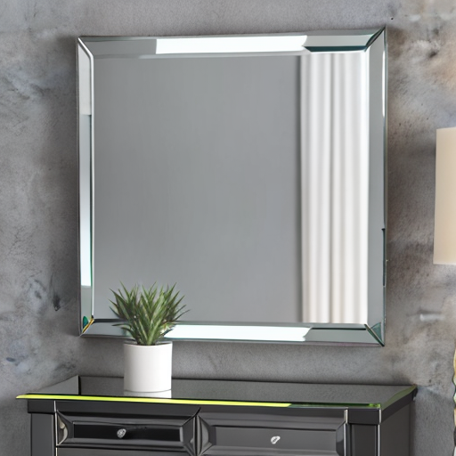 Square mirror furniture mirror  "Modern square mirror for stylish furniture decor"