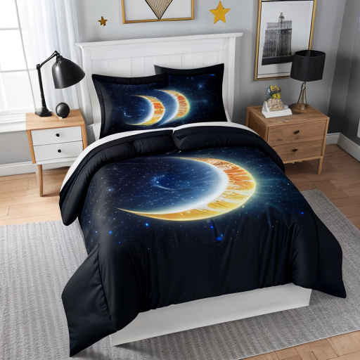 Luxurious King Size Bed Comforter - starnight 3pc comforter - CS3P-03