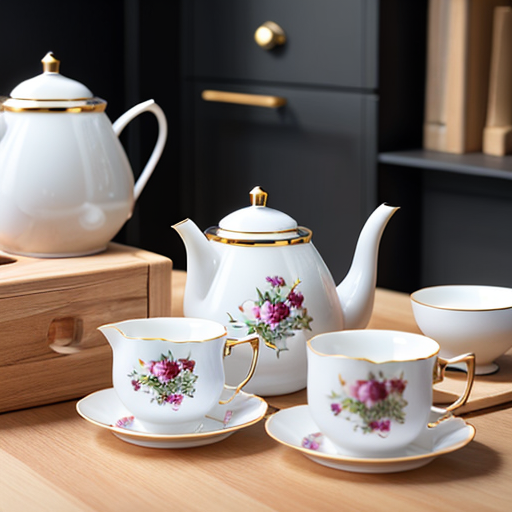 alt="Beautiful kitchen tea pot set for tea lovers"