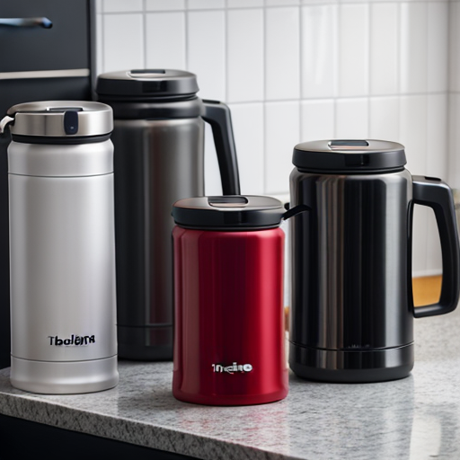 Kitchen Thermos - Keep your drinks hot or cold with this stylish thermos bottle.