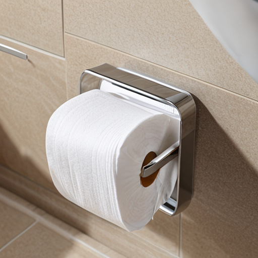 Toilet paper holder for bath décor