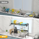 Stainless Steel Over The Sink Dish Drying Rack